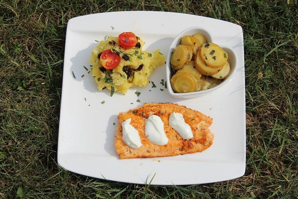 Gebratener Paprika-Chili-Lachs