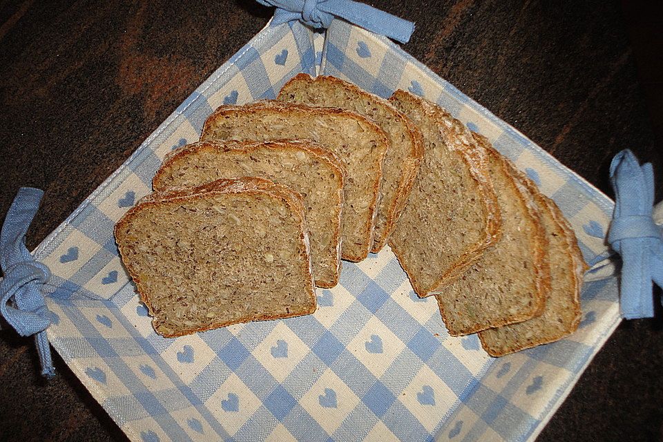 Kürbiskern- oder Sonnenblumenbrot