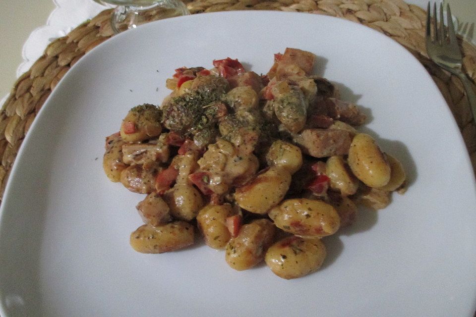 Kasseler-Gnocchi-Pfanne