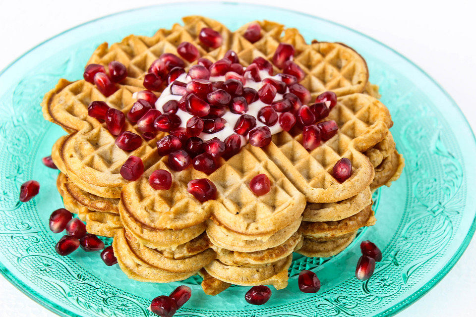 Gesunde Waffeln mit Dinkelmehl