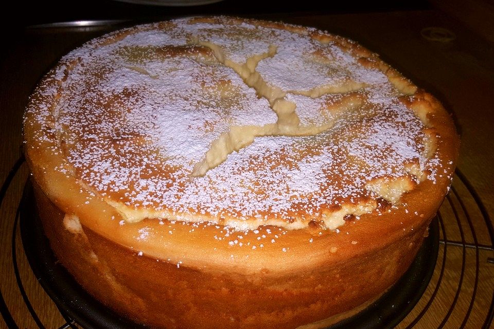 Käsekuchen mit Erdbeeren