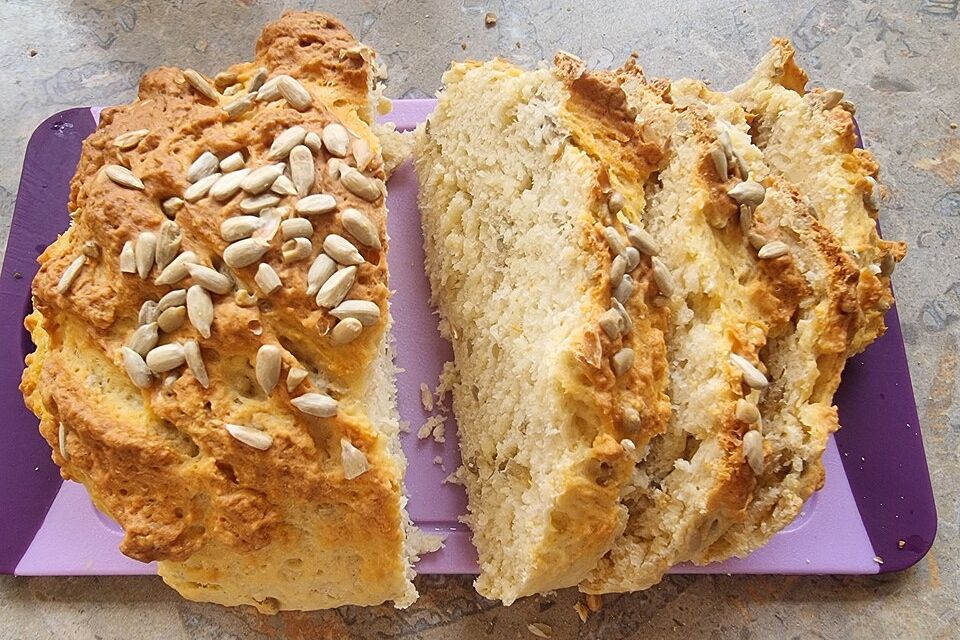 Einfaches Quarkbrot ohne Hefe