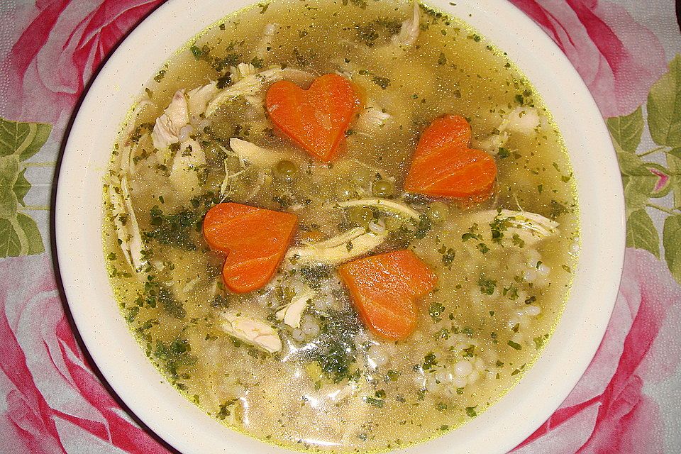 Scharfe Hühnersuppe