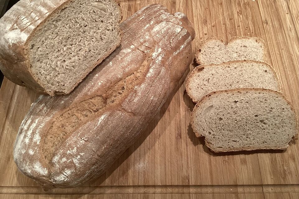 Landbrot aus dem Gärkörbchen