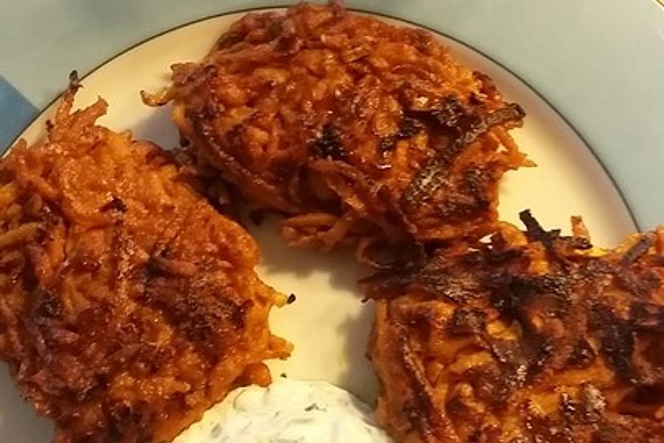 Scharfe Süßkartoffel-Rösti