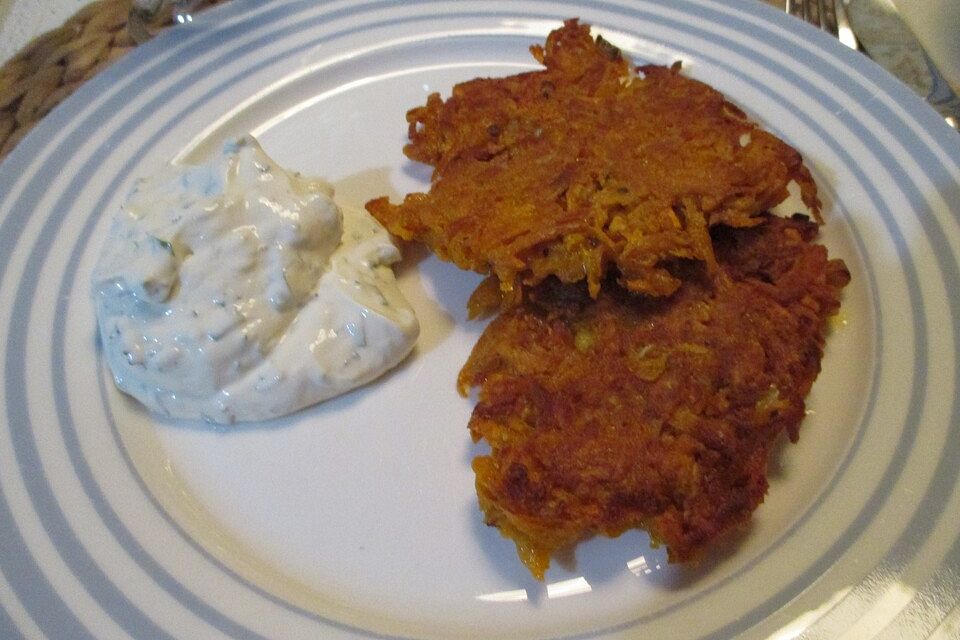 Scharfe Süßkartoffel-Rösti