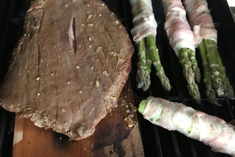 Geräucherte Flank Steaks