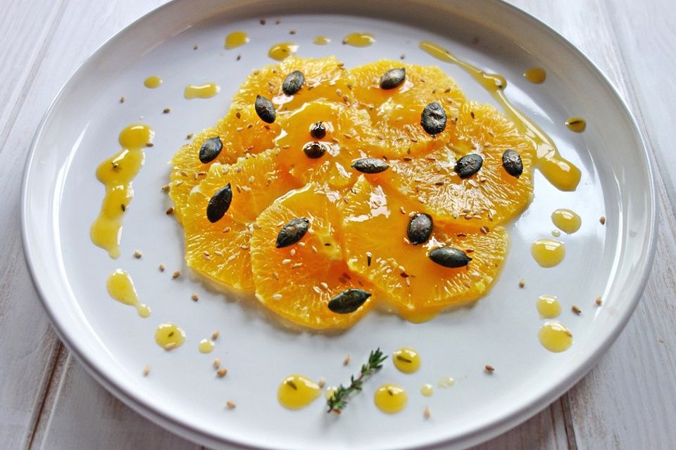 Orangencarpaccio