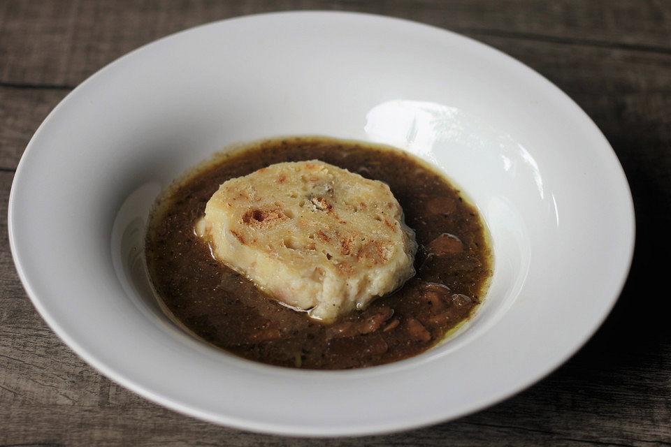 Vegane Bratensoße mit Champignons