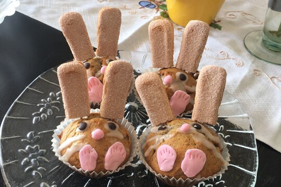 Osterhasen aus Muffins