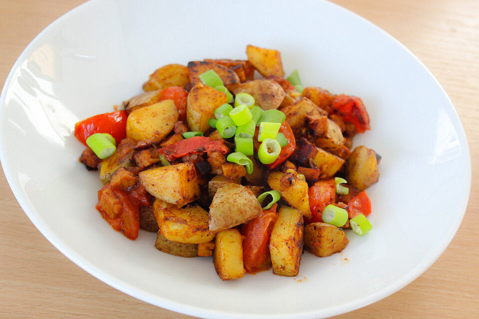 Bratkartoffel-Tempeh-Pfännchen