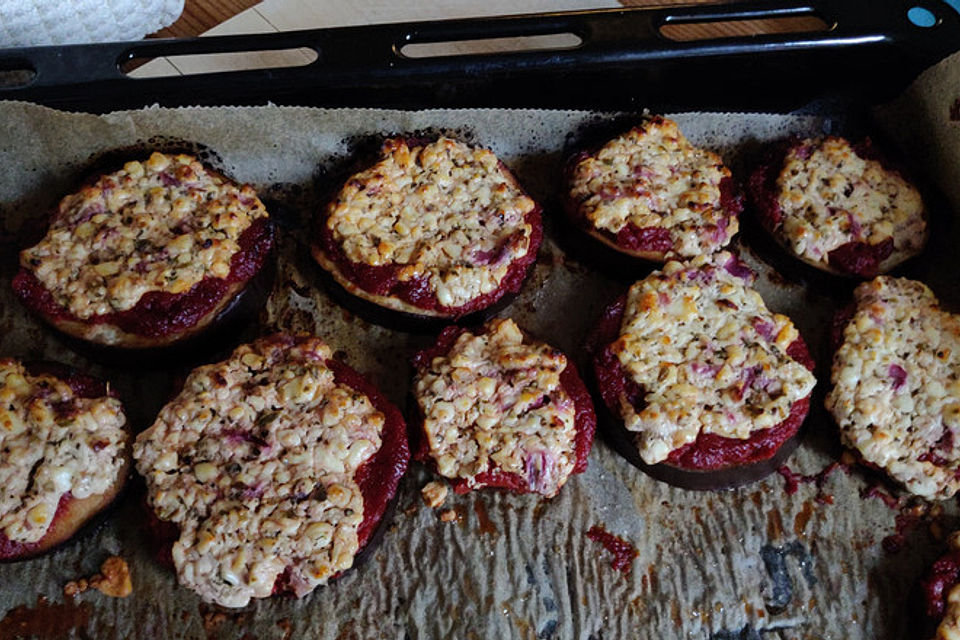 Überbackene Aubergine für Stoffwechselkur