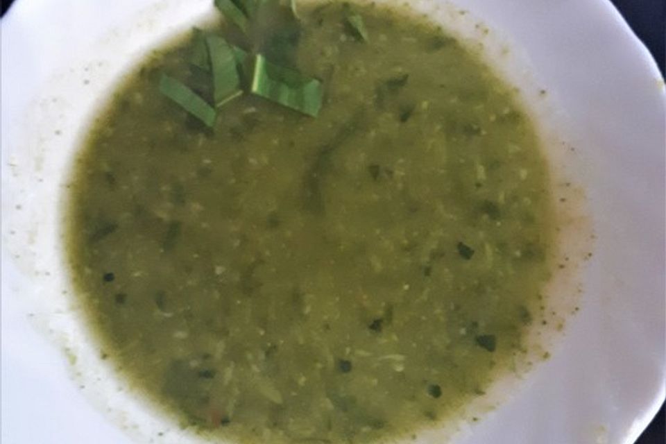 Grüne Bärlauch-Suppe