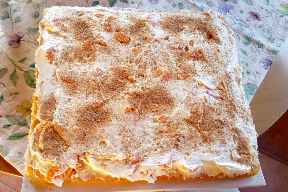 Fantakuchen mit Mandarinen-Schmand