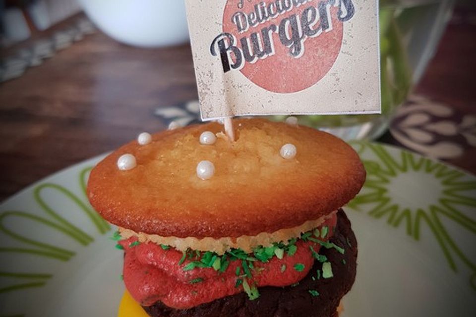 Süße Cheeseburger-Muffins