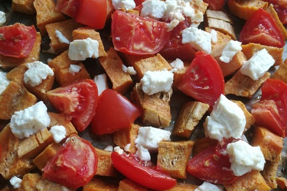 Süßkartoffel-Feta-Auflauf