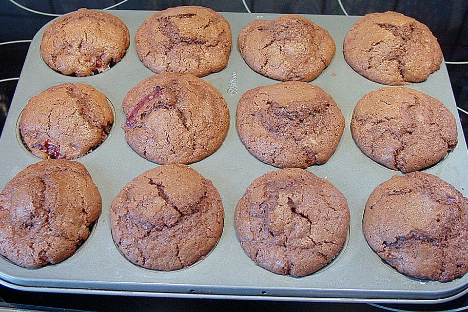 Schoko - Kirsch - Muffins