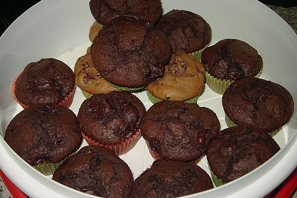 Schoko - Kirsch - Muffins