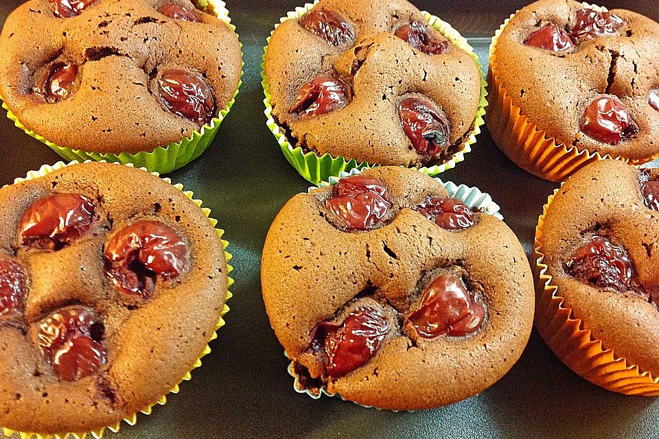 Schoko - Kirsch - Muffins