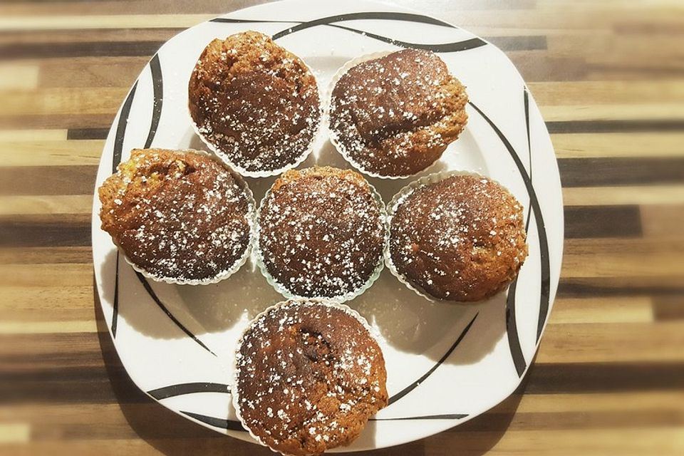 Bananen-Schoko-Mohn-Muffins