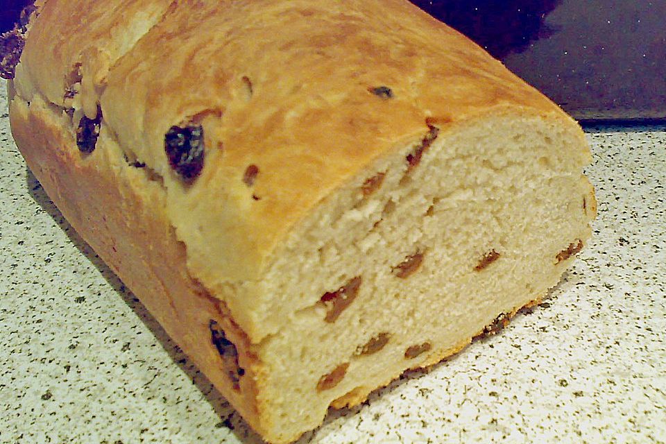 Rosinenbrot mit Kokosmilch