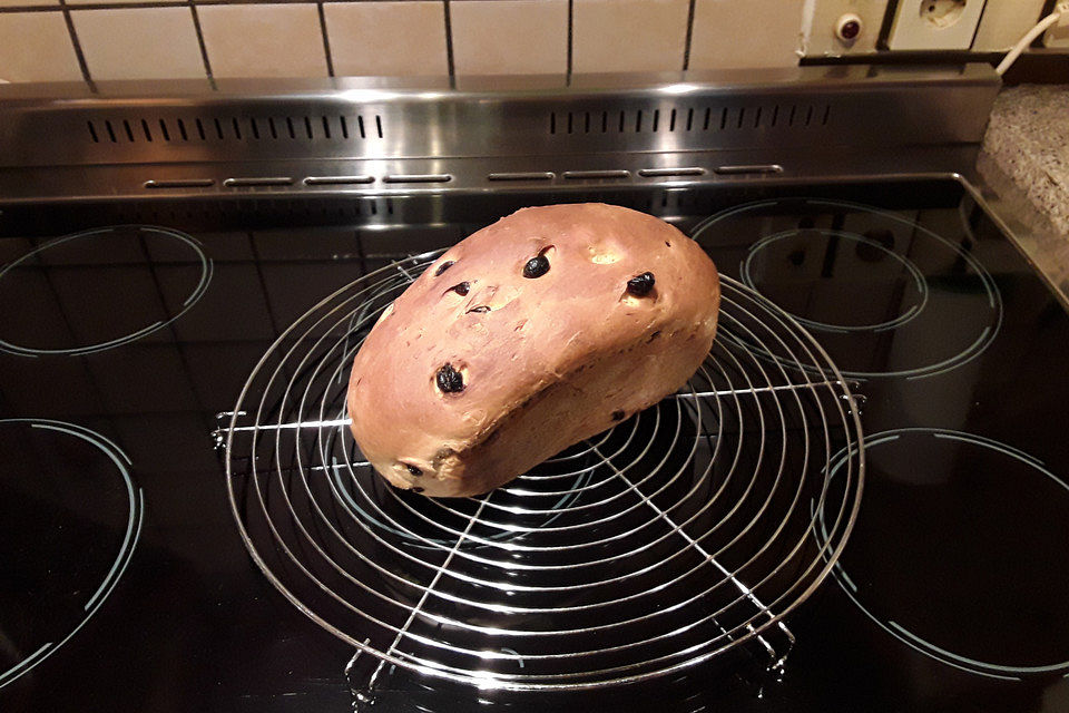 Rosinenbrot mit Kokosmilch