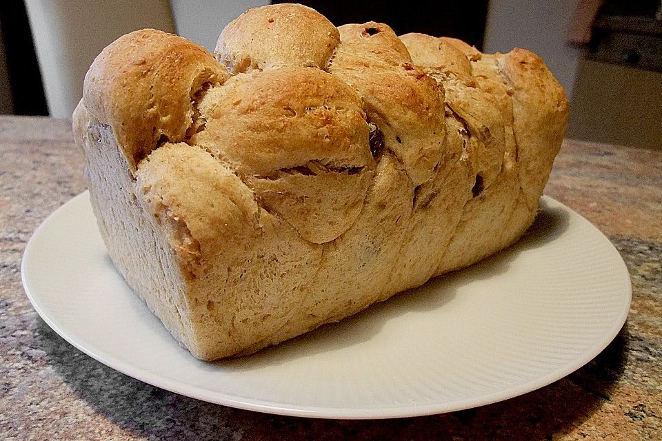 Rosinenbrot mit Kokosmilch