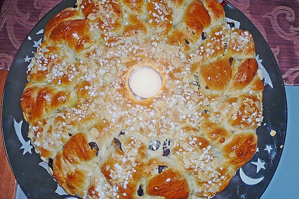 Rosinenbrot mit Kokosmilch