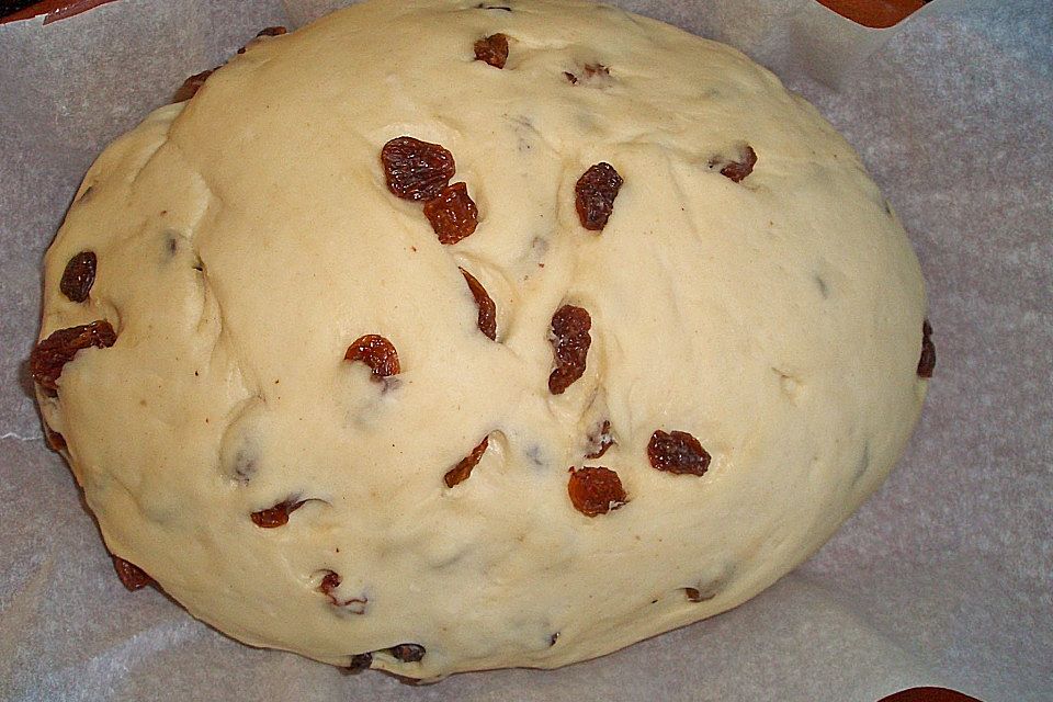 Rosinenbrot mit Kokosmilch