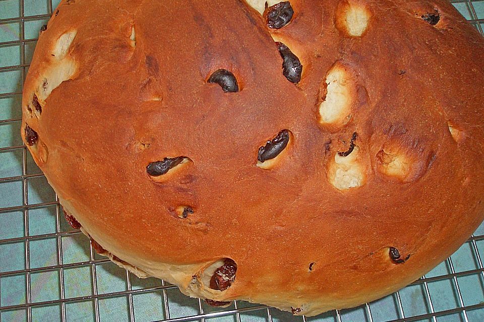 Rosinenbrot mit Kokosmilch