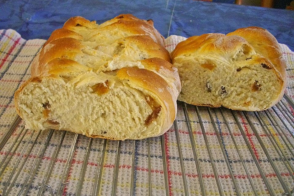 Rosinenbrot mit Kokosmilch