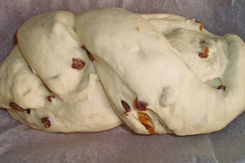 Rosinenbrot mit Kokosmilch