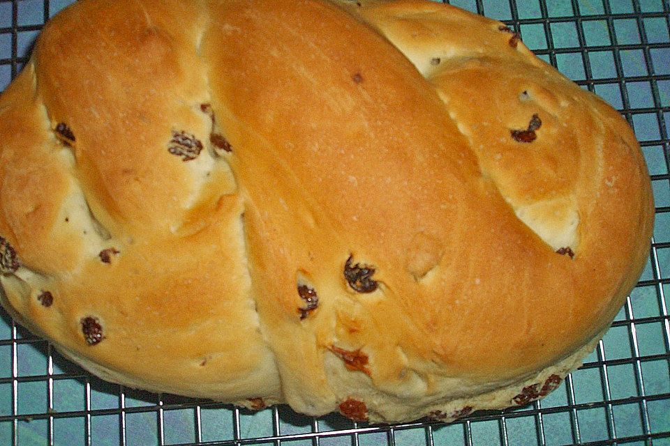 Rosinenbrot mit Kokosmilch