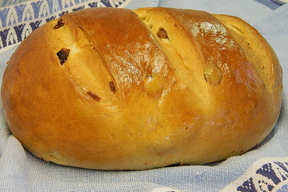 Rosinenbrot mit Kokosmilch