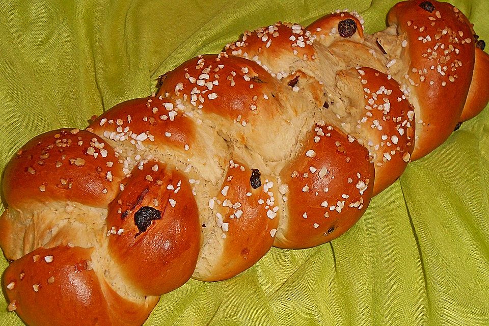 Rosinenbrot mit Kokosmilch