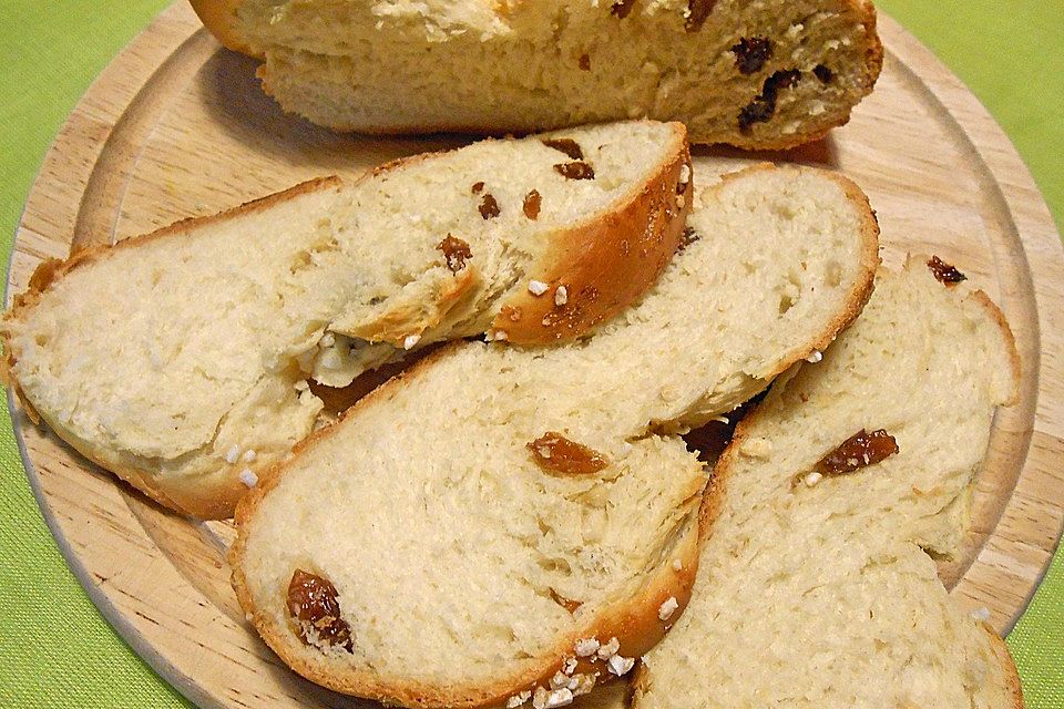 Rosinenbrot mit Kokosmilch