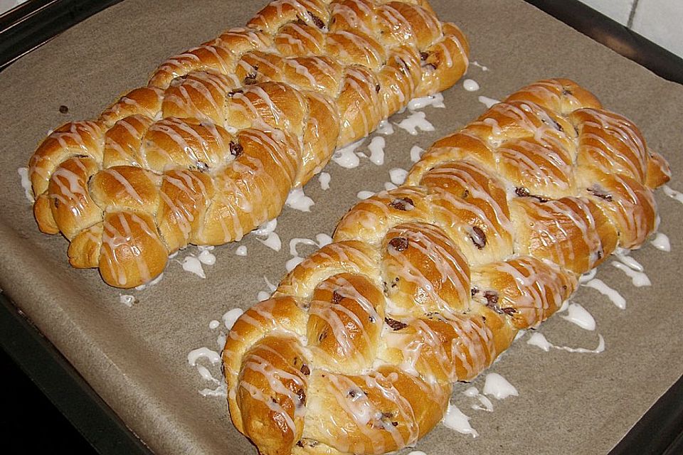 Rosinenbrot mit Kokosmilch