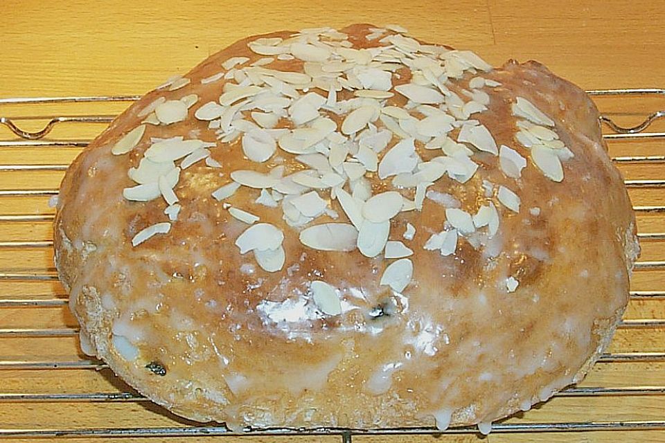 Rosinenbrot mit Kokosmilch