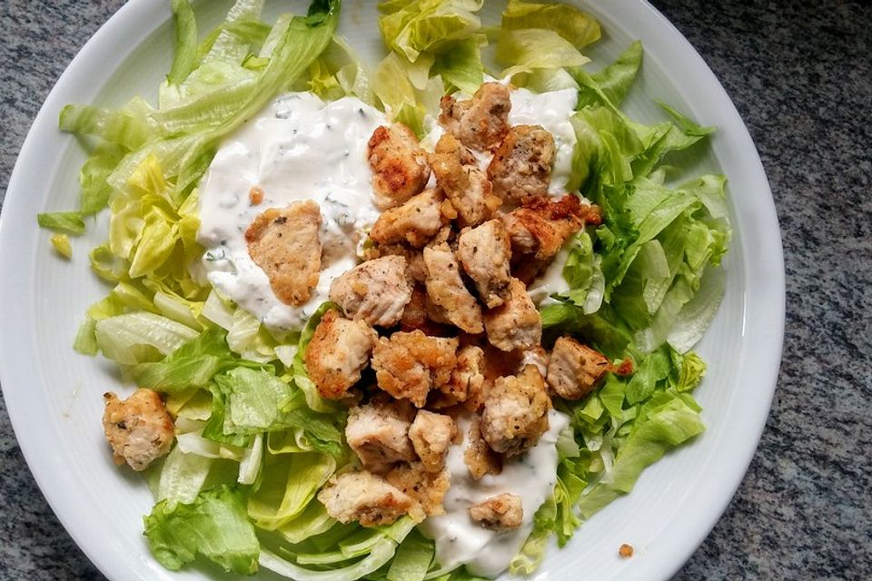 Hähnchennuggets mit Joghurtsauce