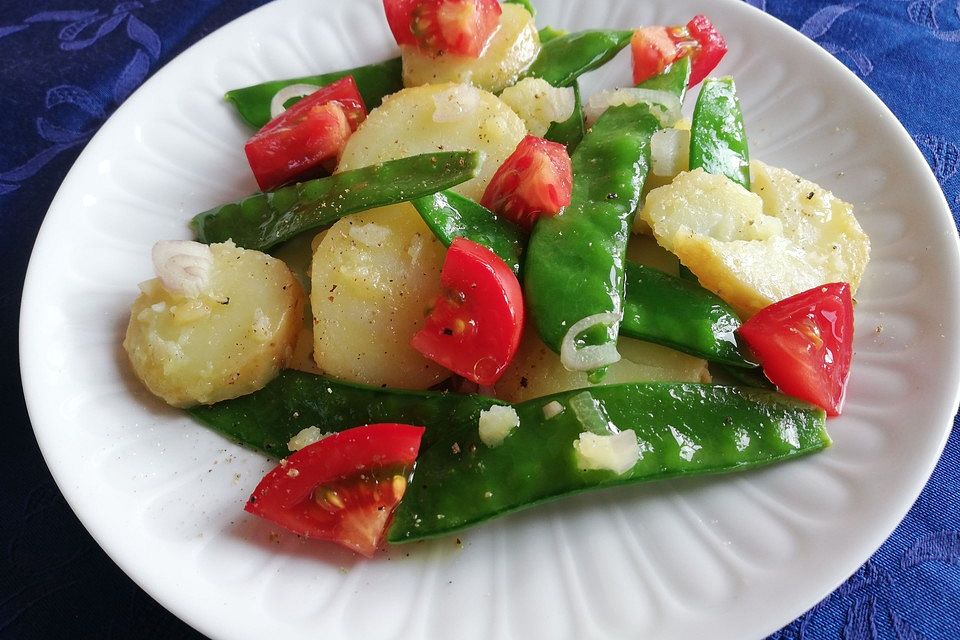 Kartoffel-Zuckerschoten-Salat