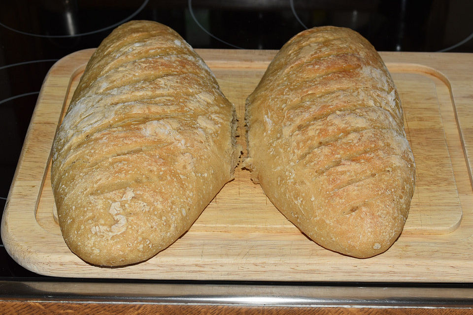 Ciabatta mit Maismehl