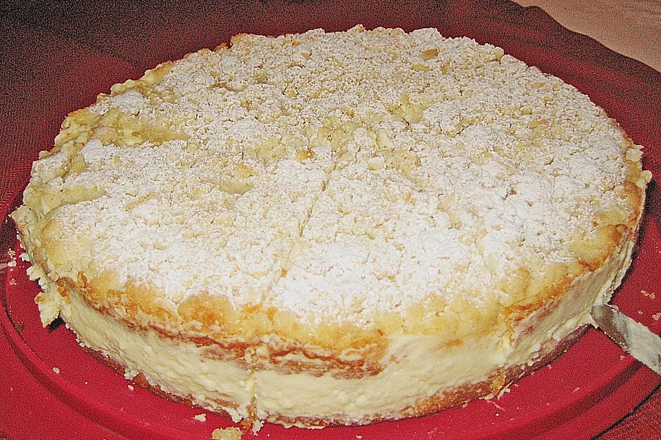 Streuselkuchen mit Vanillecreme