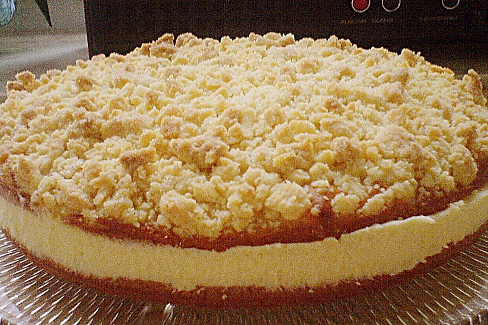 Streuselkuchen mit Vanillecreme