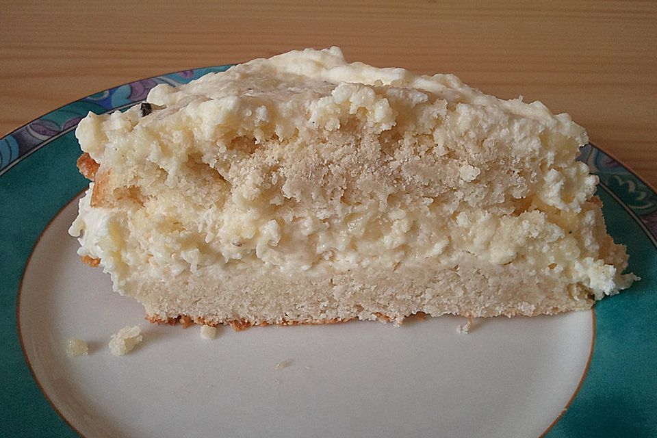 Streuselkuchen mit Vanillecreme