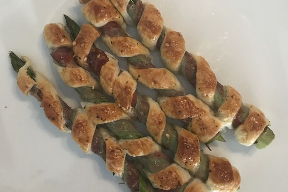 Spargel-Bacon-Twists