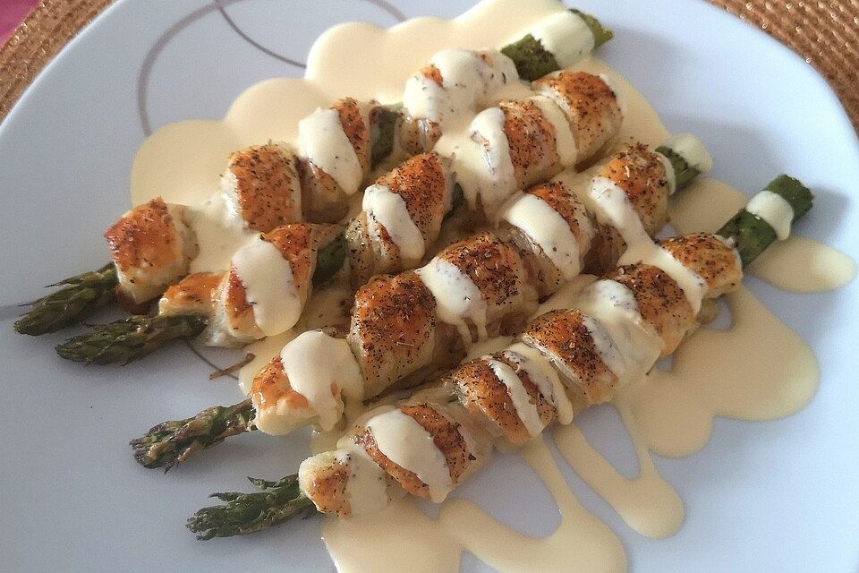 Spargel-Bacon-Twists