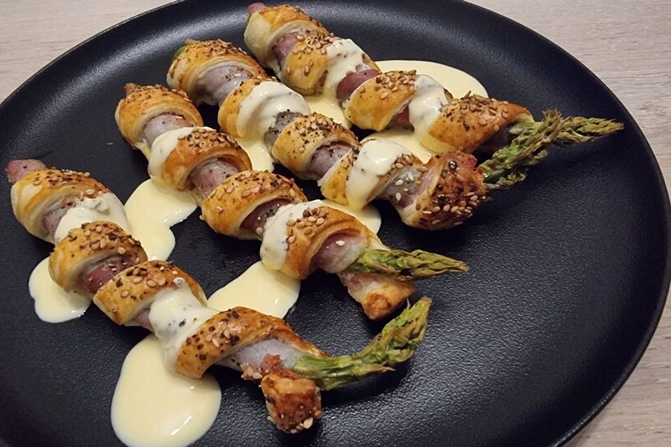 Spargel-Bacon-Twists