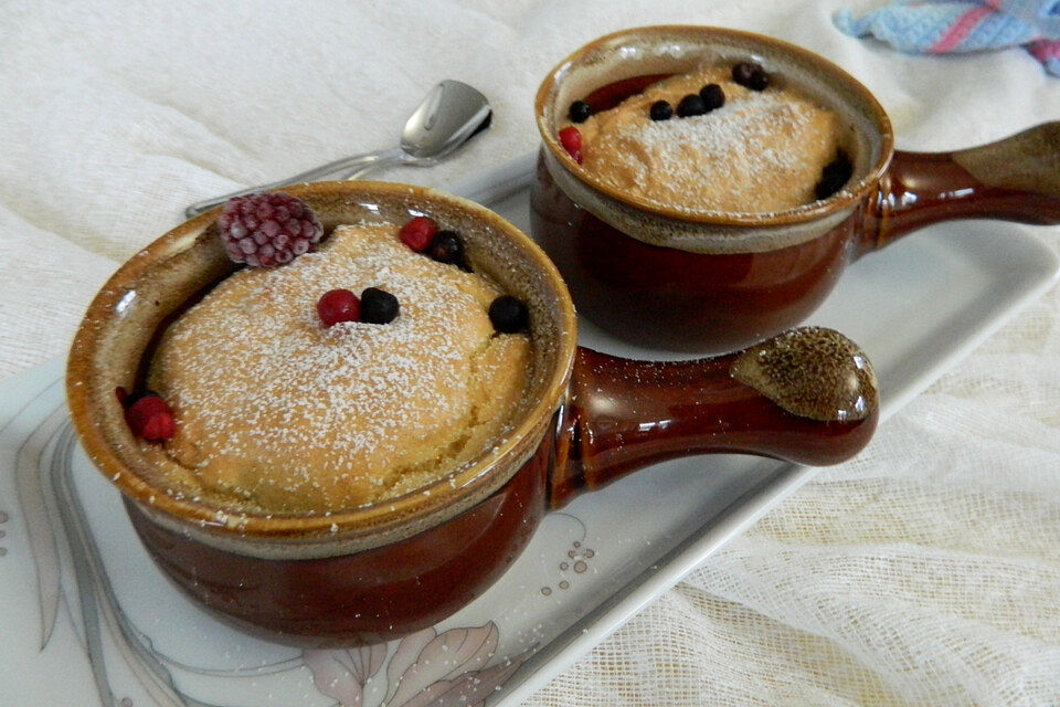 Schnelles Beerenmischung-Soufflé