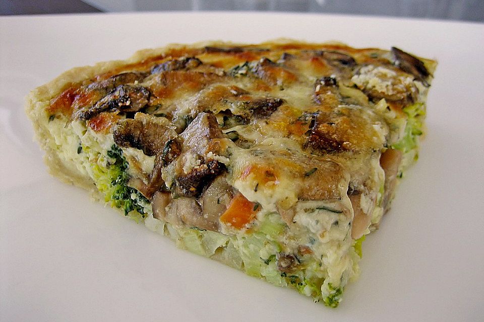 Gemüse-Quiche mit Parmesan