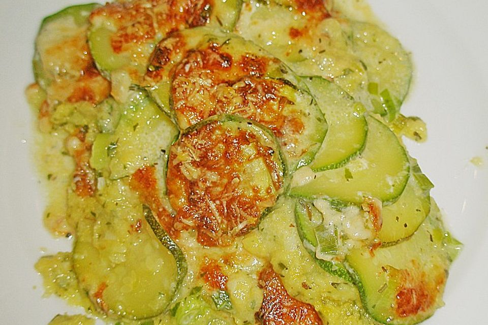 Polenta-Zucchini-Auflauf